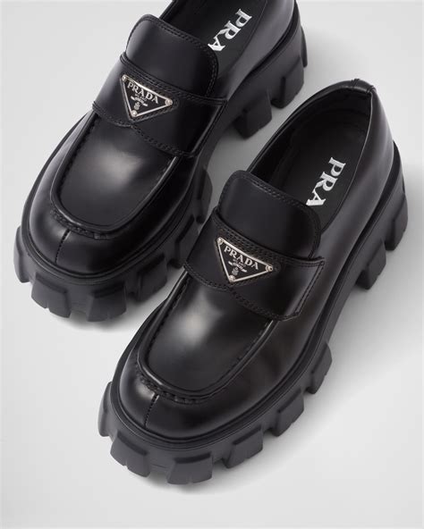 prada losfers|Prada monolith loafers women's.